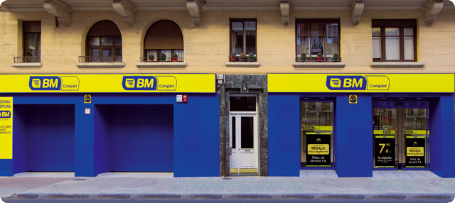 Fachada del supermercado BM de Logroño