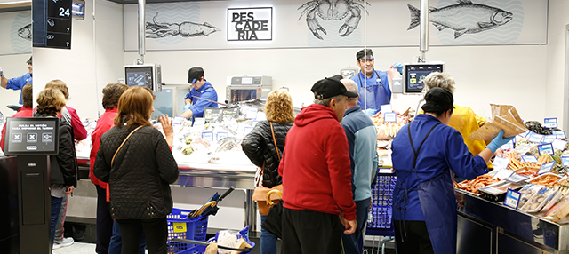 Pescadería del supermercado BM de Villaviciosa de Odon