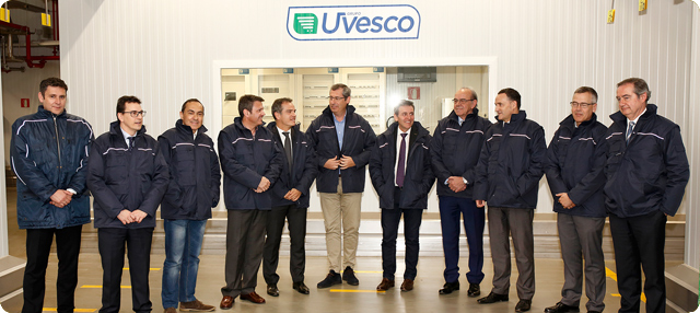Acto de inauguración de la nueva plataforma logística de Uvesco en Irun